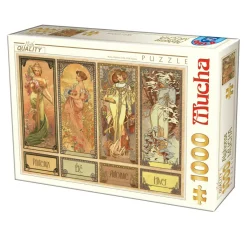 Dtoys - Mucha Alfons - Seasons - 1000 Piece Jigsaw Puzzle Online