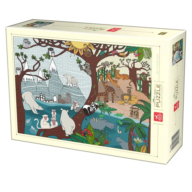 Deico Games Dtoys - Nature Collection - Summer and Winter - 1000 Piece Jigsaw Puzzle New