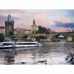 Dtoys - Nocturnal Landsacapes : Prague, Czech Republic - 1000 Piece Jigsaw Puzzle Hot
