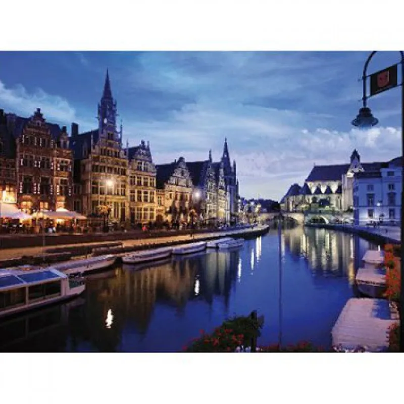 Dtoys - Nocturnal Landscapes : Gand, Belgium - 1000 Piece Jigsaw Puzzle Clearance
