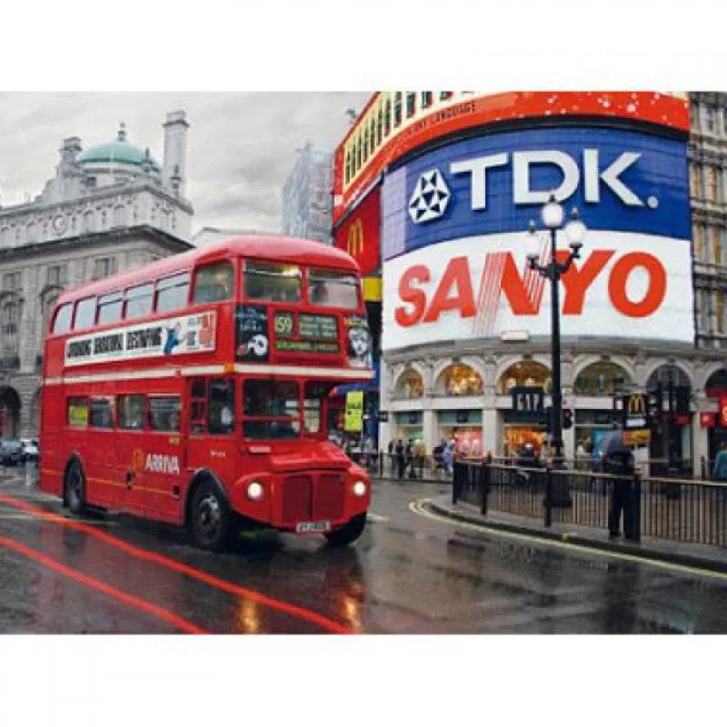 Dtoys - Nocturnal Landscapes : Piccadilly Circus, London - 1000 Piece Jigsaw Puzzle New