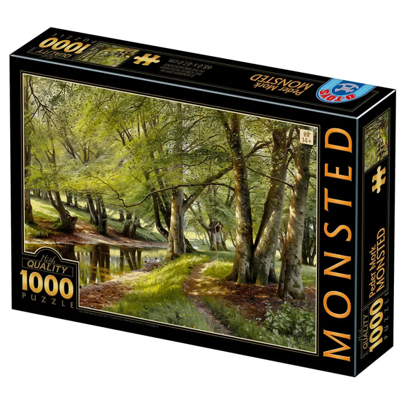 Dtoys - Peder Mørk Mønsted - A Summer Day in the Forest with Deer in the - 1000 Piece Jigsaw Puzzle Sale