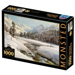 Dtoys - Peder Mørk Mønsted - Winter Landscape in Switzerland near Engadin - 1000 Piece Jigsaw Puzzle Sale