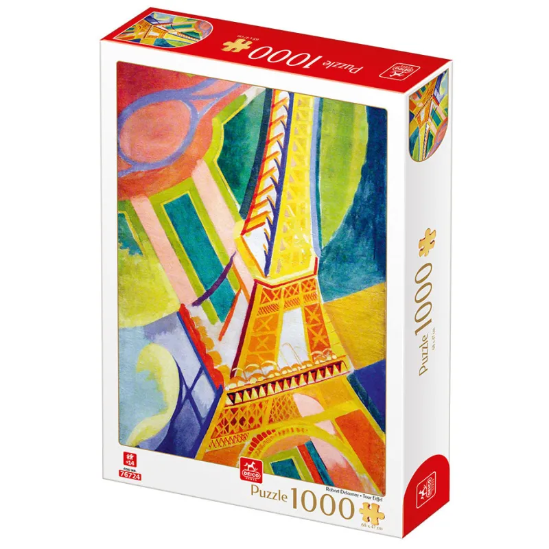 Dtoys - Robert Delaunay - Eiffel Tower - 1000 Piece Jigsaw Puzzle New