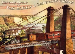 Dtoys - The only Route via Niagara Falls & Suspension Bridge - 1000 Piece Jigsaw Puzzle Outlet