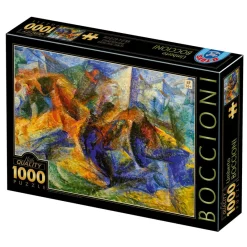 Dtoys - Umberto Boccioni - Horse-Rider-Buildings - 1000 Piece Jigsaw Puzzle Hot