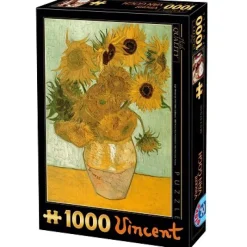 Dtoys - Van Gogh : Sunflowers - 1000 Piece Jigsaw Puzzle Clearance