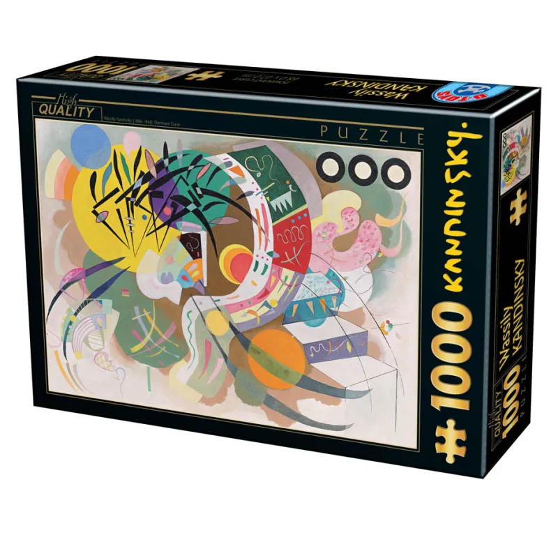 Dtoys - Vassily Kandinsky - Dominant Curve - 1000 Piece Jigsaw Puzzle Best