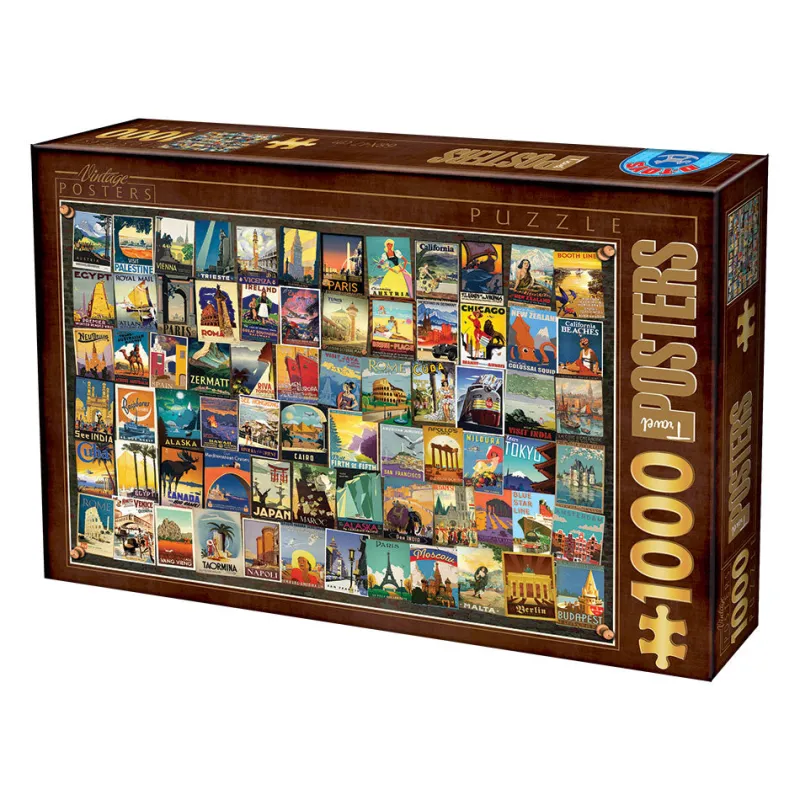 Dtoys - Vintage Collage - Travel - 1000 Piece Jigsaw Puzzle Fashion