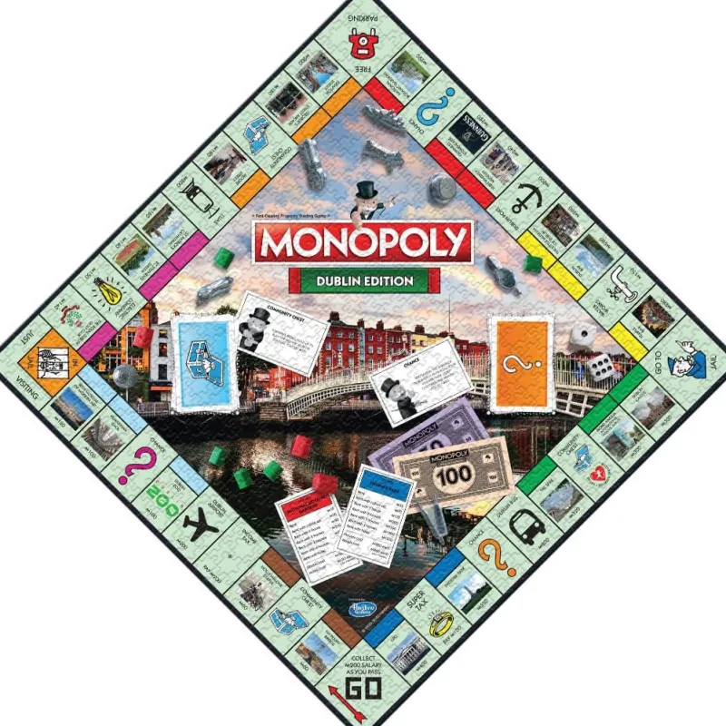 Winning Moves Dublin Monopoly - 1000 Piece Jigsaw Puzzle New