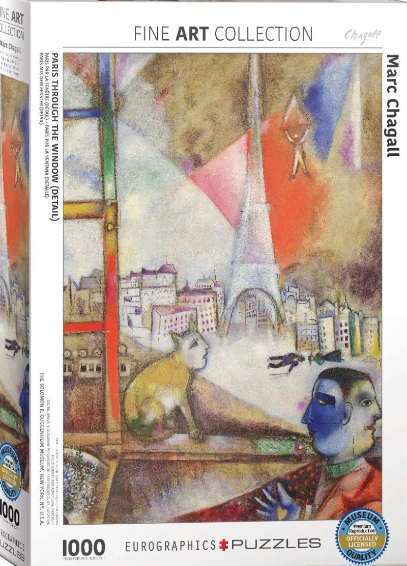 Eurographics 6000-0853 - Marc Chagall Paris Through the Window (Detail) - 1000 Piece Jigsaw Puzzle Hot