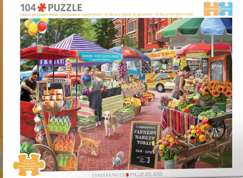 Eurographics - A Day at the Farmer's Market - 104 pieces Clearance