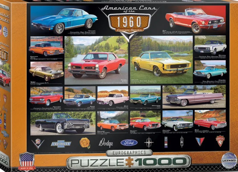 Eurographics - American Cars of the 1960s - 1000 Piece Jigsaw Puzzle Best