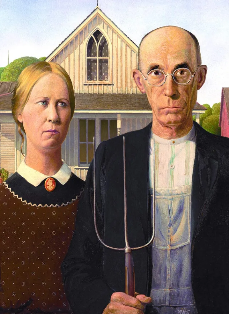 Eurographics - American Gothic by Grant - 1000 Piece Jigsaw Puzzle Online