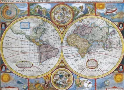 Eurographics - Antique World Map - 1000 piece jigsaw puzzle Clearance