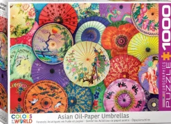 Eurographics - Asian Oil Paper Umbrellas - 1000 Piece Jigsaw Puzzles New
