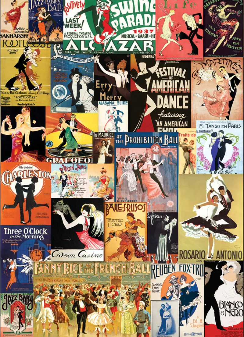 Eurographics - Ballroom Dancing - 1000 piece jigsaw puzzle Online