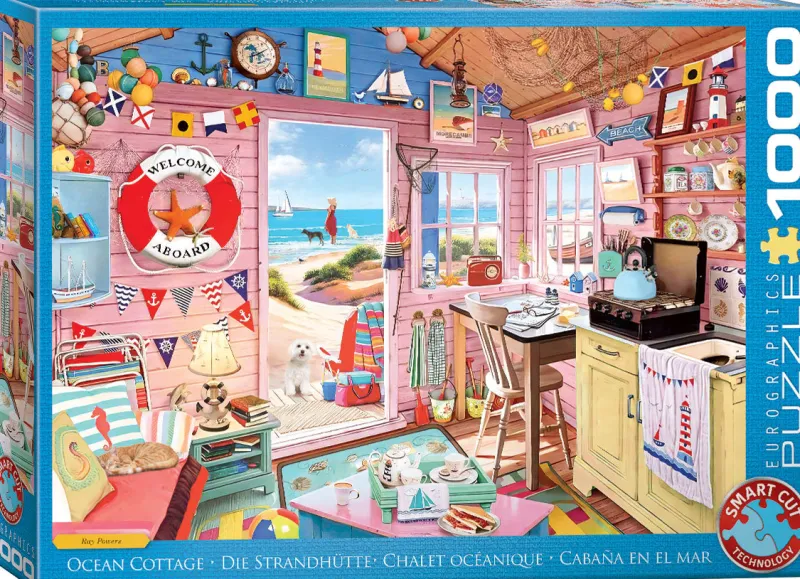 Eurographics - Beach Cottage - 1000 Piece Jigsaw Puzzle New