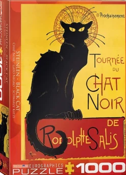 Eurographics - Black Cat by T.A.Steinlen - 1000 Piece Jigsaw Puzzle Best