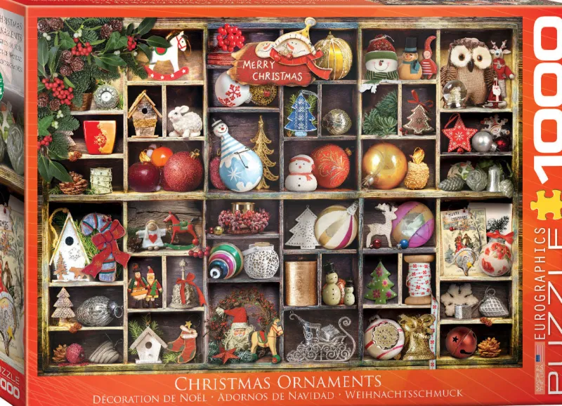 Eurographics - Christmas Ornaments - 1000 Piece Jigsaw Puzzle Outlet