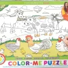 Eurographics 6111-0893 Color Me - Farm 100 Piece Jigsaw Puzzle Best