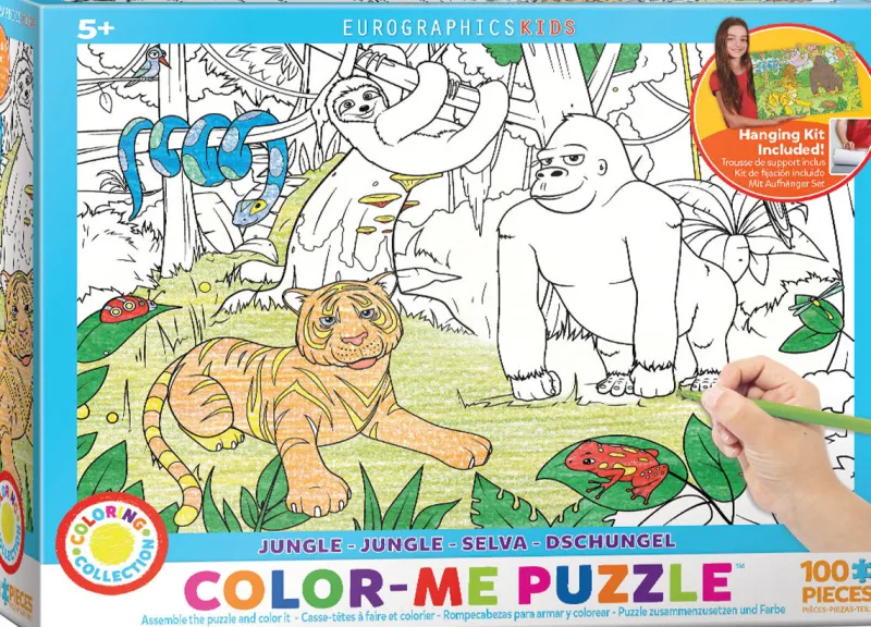 Eurographics 6111-0892 Color Me - Jungle 100 Piece Jigsaw Puzzle Discount