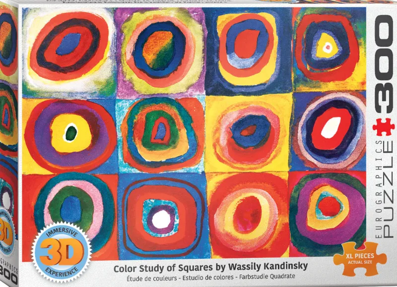 Eurographics - Color Study of Squares 3D Lenticular - 300 Piece Jigsaw Puzzle Best