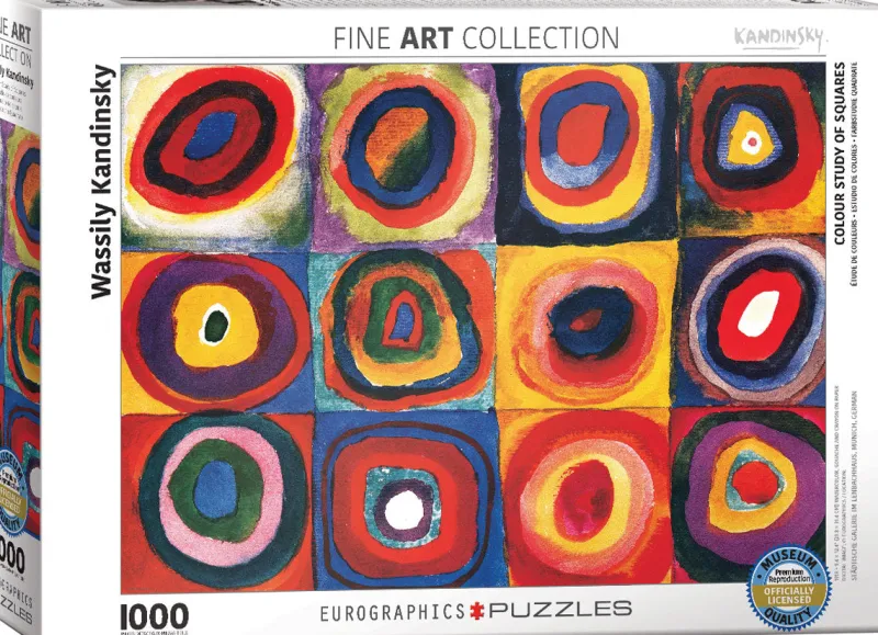 Eurographics - Colour Study of Squares - 1000 Piece Jigsaw Puzzle Discount