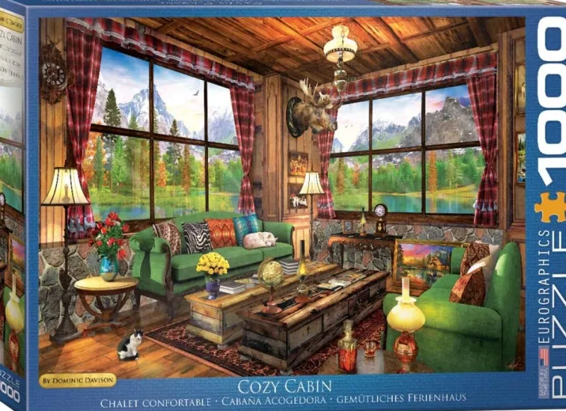 Eurographics - Cozy Cabin by Dominic Davison - 1000 Piece Jigsaw Puzzle Fashion