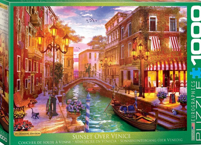Eurographics - Dominic Davison - Sunset over Venice - 1000 Piece Jigsaw Puzzle New