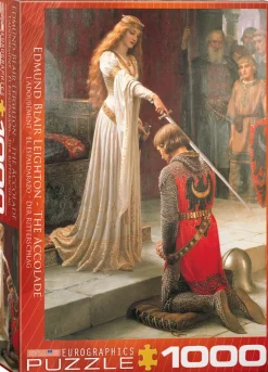 Eurographics - Edmung Blair Leighton - The Accolade - 1000 piece jigsaw puzzle Online