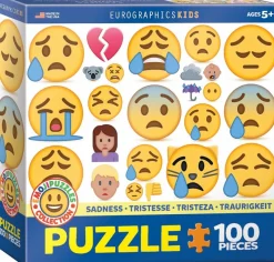 Eurographics 6100-0867 Emojipuzzle - Sadness 100 Piece Jigsaw Puzzle Hot