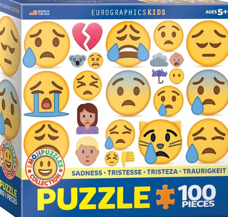 Eurographics 6100-0867 Emojipuzzle - Sadness 100 Piece Jigsaw Puzzle Hot