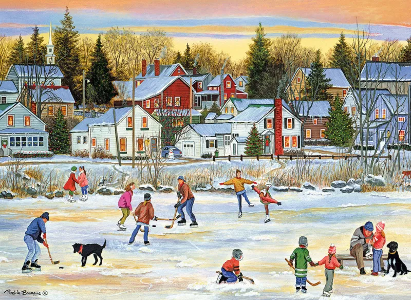 Eurographics - Evening Skating - 1000 Piece Jigsaw Puzzle Discount