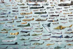 Eurographics - Evolution of Military Aircraft - 2000 Piece Jigsaw Puzzle Best