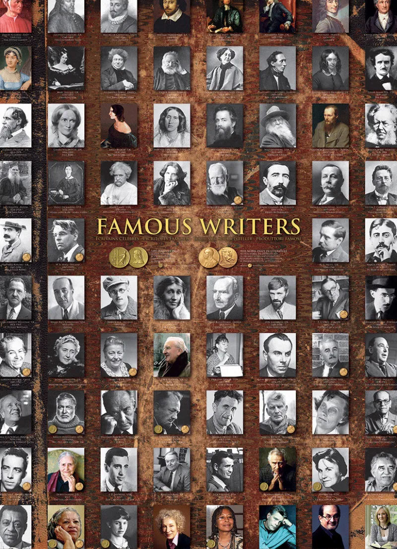 Eurographics - Famous Writers - 1000 Piece Jigsaw Puzzle Sale