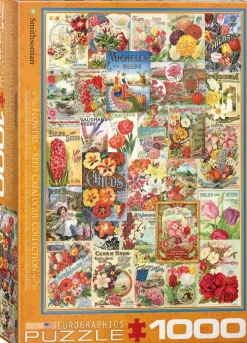 Eurographics - Flowers Seed Catalogue Collection - 1000 Piece Jigsaw Puzzle Discount
