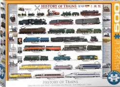 Eurographics - History of Trains - 500 pieces Clearance