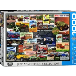 Eurographics - Jeep Vintage Posters - 1000 Piece Jigsaw Puzzle Online