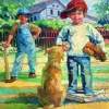 Eurographics 8000-0452 Let's Play Catch - 1000 Piece Jigsaw Puzzle New
