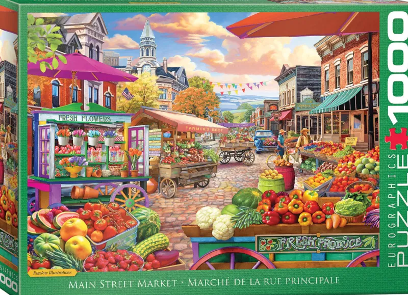 Eurographics - Main Street Market - 1000 Piece Jigsaw Puzzle Sale