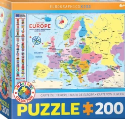 Eurographics - Map of Europe - 200 pieces Outlet