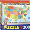Eurographics - Map of the US - 200 pieces Discount