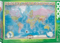 Eurographics - Map of the World - 1000 Piece Jigsaw Puzzle Best