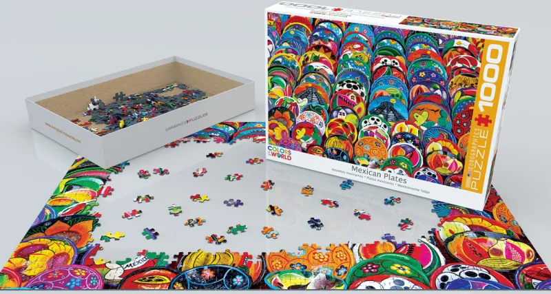 Eurographics - Mexican Ceramic Plates - 1000 Piece Jigsaw Puzzle Hot