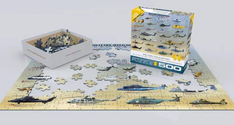 Eurographics 8500-0088 Military Helicopters 500 Piece Jigsaw Puzzle Clearance