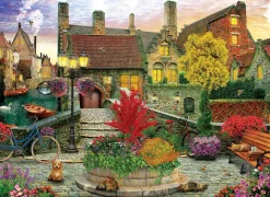 Eurographics - Old Town Living - 1000 Piece Jigsaw Puzzle Online