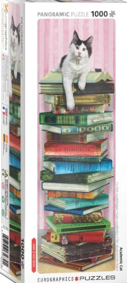 Eurographics - Panoramic Academic Cat - 1000 Piece Jigsaw Puzzle Fashion