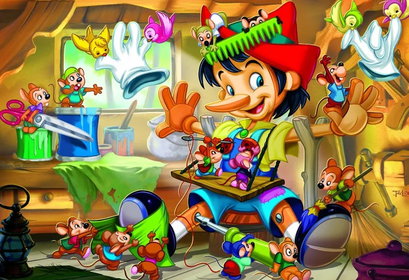 Eurographics 6035-0421 Pinocchio 35 piece jigsaw puzzle Fashion