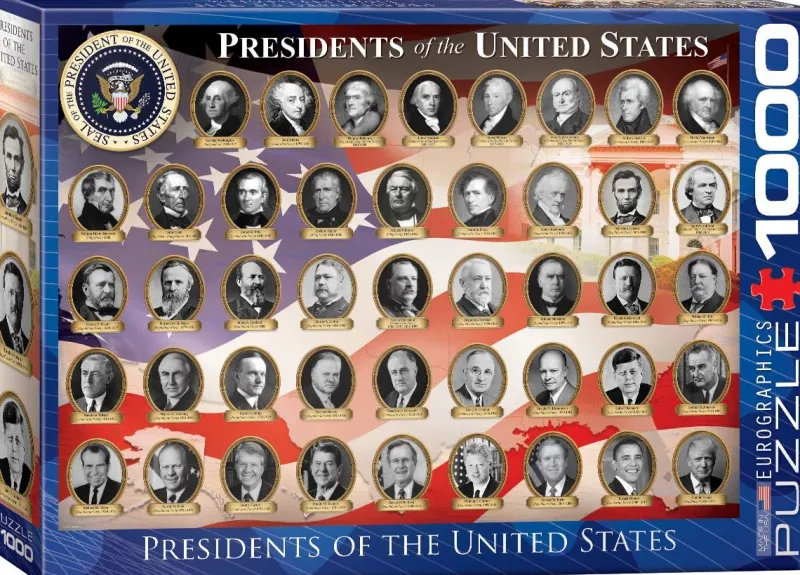 Eurographics - Presidents of the USA - 1000 Piece Jigsaw Puzzle Hot